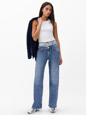 rag & bone Logan Straight Leg Jeans - Blue Wash